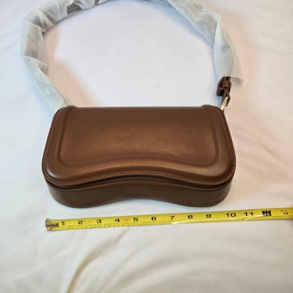 Women Shoulder Purse Vintage/Trendy Bag- Small Tote Handbag - Brown - Picture 10 of 11